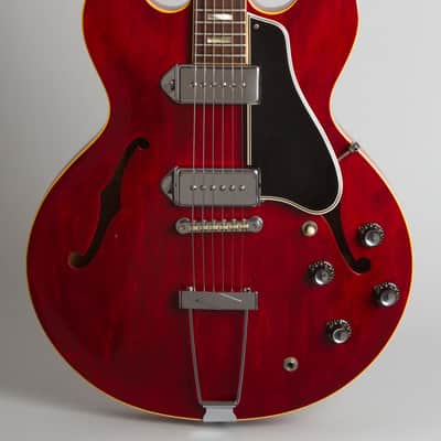 Gibson ES-330TDC Thinline Hollow Body Electric Guitar (1966), ser. #400312, original black hard shell case. image 3