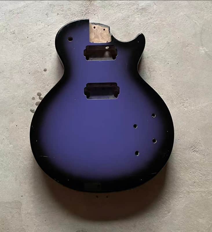 Single Cut Purple Burst Guitar Basswood Body image 1