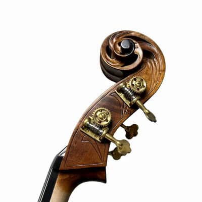 High quality 4/4 Double bass,Flames Maple back,Spruce Wood Top,Deep Big Sound image 12