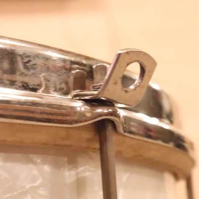 Slingerland 12X15" Snare Drum White Marine Pearl NOB Hardware Vintage 1950's image 6