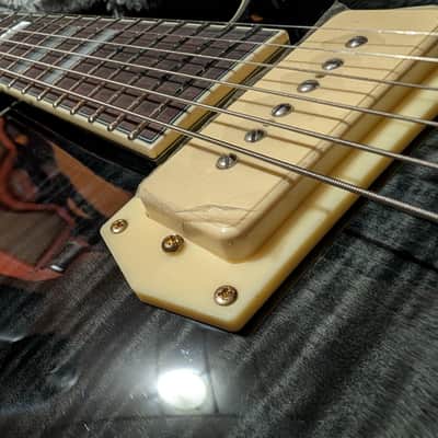 D'Angelico Excel EX-59 Hollow Body Single Cutaway with Stairstep Tailpiece 2010s - Midnight Matte image 5