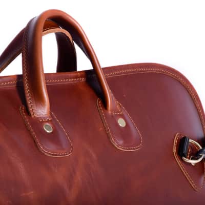 Cornet Gig Bag - Leather - Glenn Cronkhite image 5