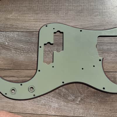 1960 thru 1969 Fender Precision Bass Pickguard 13 hole Celluloid / Nitrate Mint Green 62 USA RI image 9
