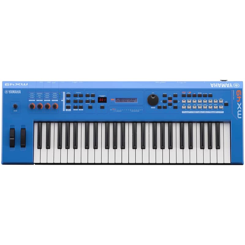 Yamaha MX49 v2 Keyboard Synthesizer, 49-Key, Blue image 1