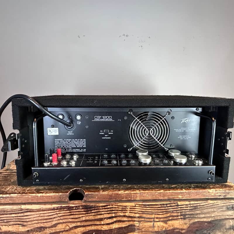 Peavey CS-1200 Power Amp with Sonic flight case/rack | Reverb