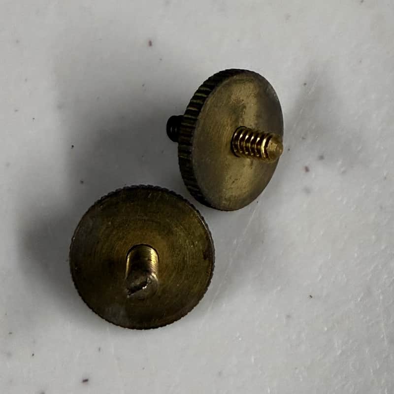 Gibson Archtop Bridge Height Adjustment Wheels and Screws 1950's (M-583) image 1