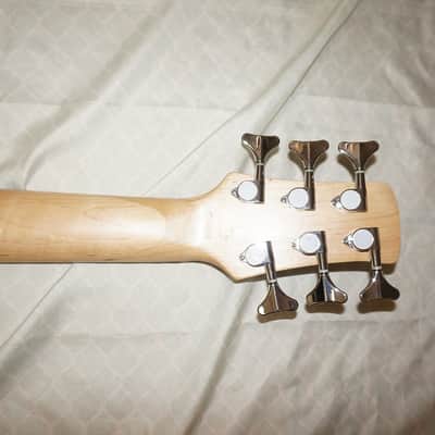 Semi Hollow body bass guitar, 6 string, Sunburst image 5