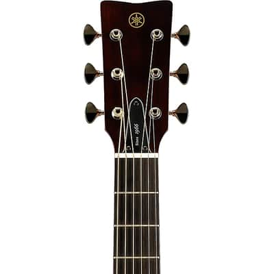Yamaha Dreadnought-Style Acoustic Guitar With Gloss Finish; Made In Japan; Solid Sitka Spruce Top; Solid Mahogany Back And Sides; Hardshell Case image 5