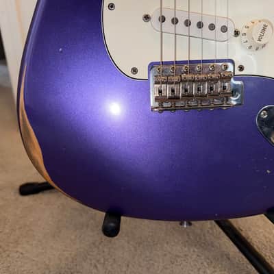 Fender Vintera Road Worn Mischief Maker Stratocaster 2021 - Metallic Purple image 8