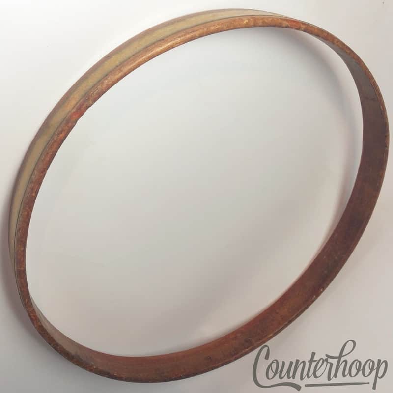 *Ludwig 14"Gold Sparkle 1Ply Solid Maple Wood Hoop/Rim Snare/Tom Drum Batter 40s image 1