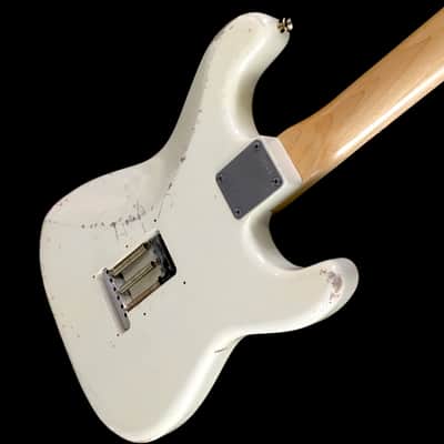 LEFTY! Boutique Reverse ST62 Hendrix Olympic White Nitro Strat Wildwood Custom Relic Guitar Lefty 6.9 lb HSC image 9