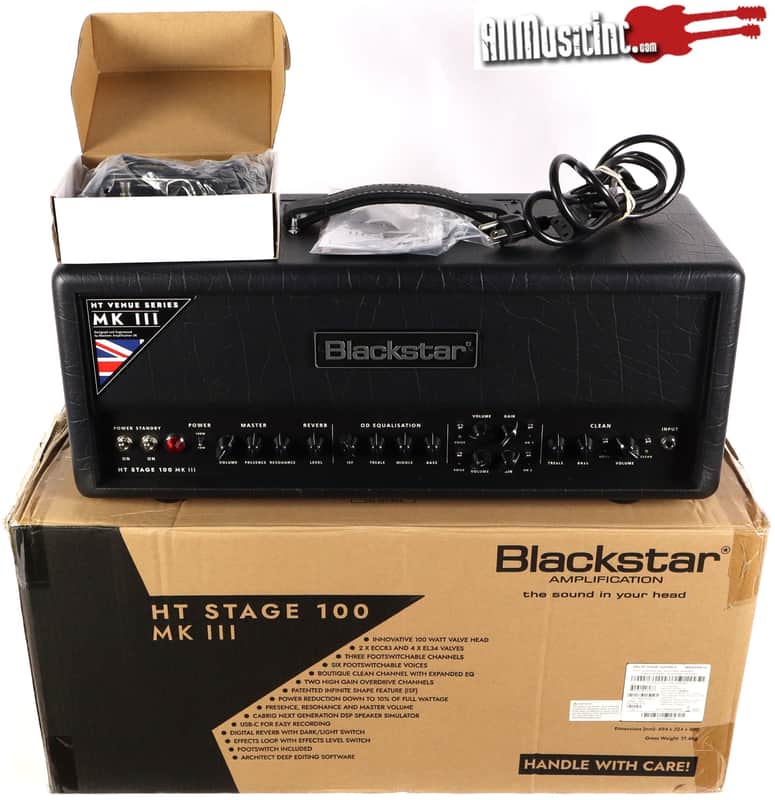 Blackstar HT Stage 100 MK III 100w Electric Guitar Tube Amplifier Head image 1