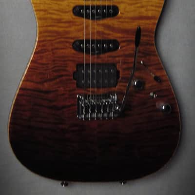 Tom Anderson Guitarworks Drop Top 2022 Fire Wipeout with binding image 2