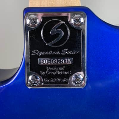 Samick Greg Bennett Malibu MB30 Electric Guitar – Blue image 7
