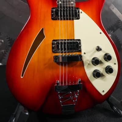 IYV IVRK-20 Semi-Hollow Electric Guitar Cherry Sunburst w/ Upgraded Bone Nut image 6
