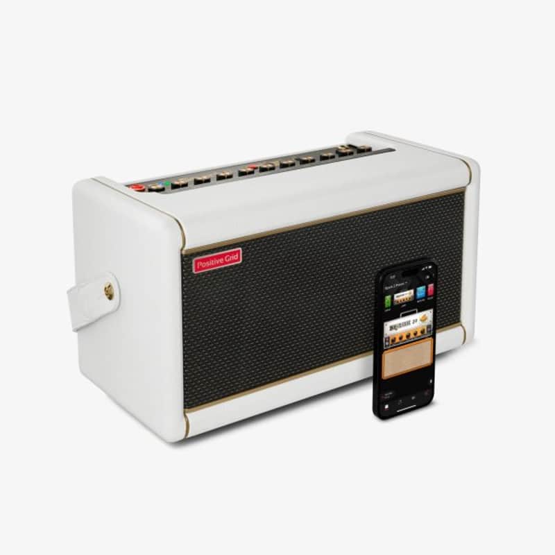 Positive Grid 50-Watt Smart Guitar Practice Amp & Bluetooth Speaker, Pearl Brand: Positive Grid Model: SPARK2-PRL image 1