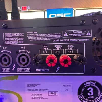 Crown XLS 2502 2-Channel 775w Power Amplifier image 8