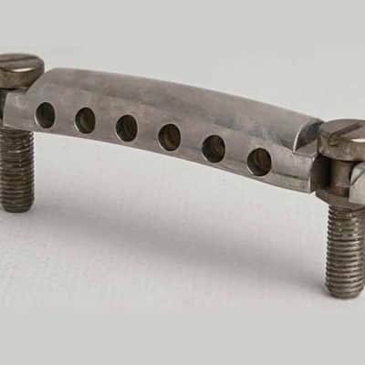 TonePros T1Z-AS Relic Stop Tailpiece Lockable style Gibson Stoptail Metric 8M Nickel Aged image 1