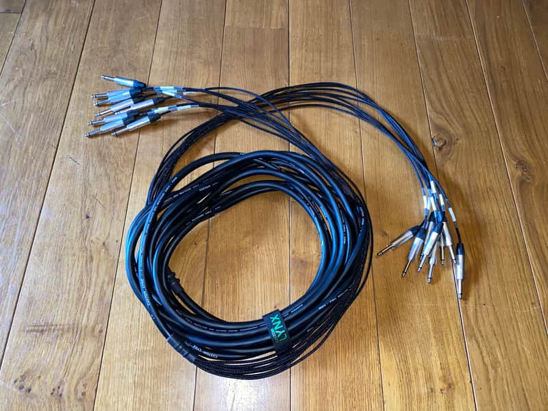 Custom Lynx 8 way loom unbalanced jack 10m 2023 - Black image 1