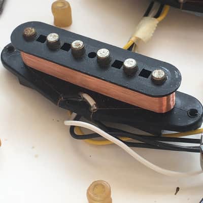Vintage 1998 CTS Pots Genuine Fender Guitar Aged Relic Loaded Strat Pickups Set Staggered Poles 137xx49 image 15