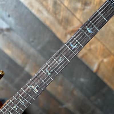 PRS DGT David Grissom Signature Wood Library Flame Maple 10 Top, Brazilian Rosewood FB - RARE! Bonnie Pink Cherry Burst 410959 image 2