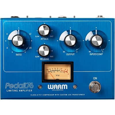 Warm Audio Pedal 76 All-Analog Transformer-Balanced FET Compressor Effects Pedal - Limited Edition Blue image 1