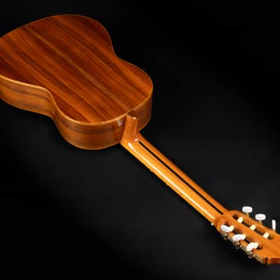 1993 Amalio Burguet 3M Cedar Indian Rosewood - Natural High Gloss | Vintage All Solid Spanisch Masterbuilt Classical Guitar Ebony Fretboard | Case image 14