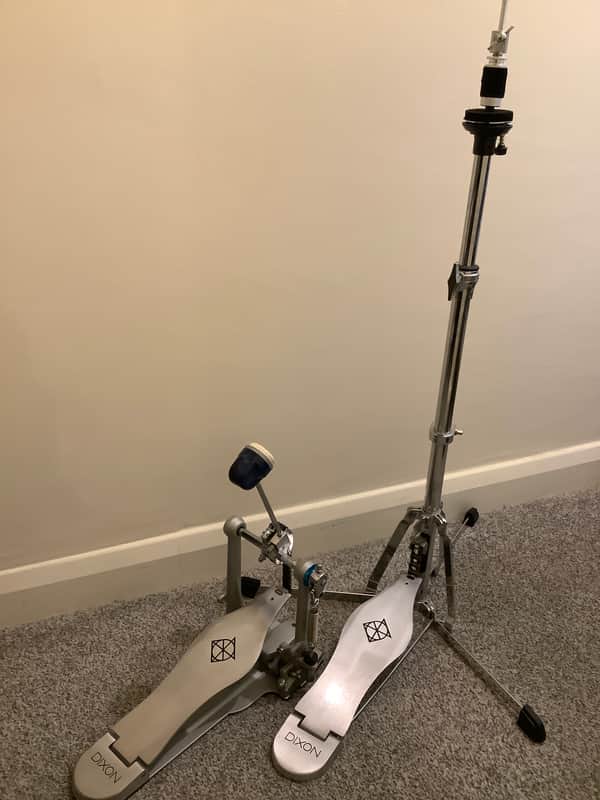 Dixon PP-P2 Dual-Chain Kick Drum Pedal & PSH-PO Flat Base Hi Hat Stand image 1