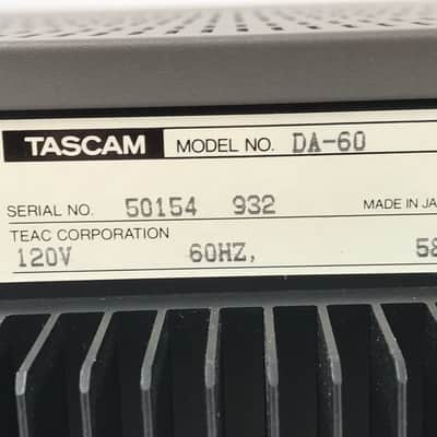 Tascam DA 60 Timecode DAT Machine DA-60 w/ RC-D6 Remote image 9