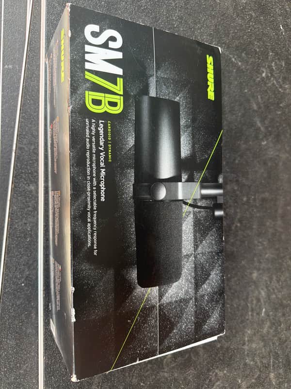 Shure SM7B Cardioid Dynamic Microphone 2001 - Present - Black image 1