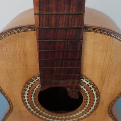 Project Vintage 1960s 3/4 Size Parlor Size Classical Guitar Mariachi Project Crack On Lower Bout Rarely Listed Mexico Mexican Mystery Maker image 7