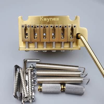 Electric guitar mini double tremolo bridge tremolo system tailpiece all copper all stainless steel KY06S image 3