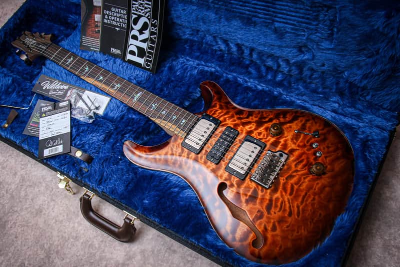 PRS USA Paul Reed Smith Wood Library Special 22 Semi Hollow 10-Top "Copperhead Burst" (2024) image 1