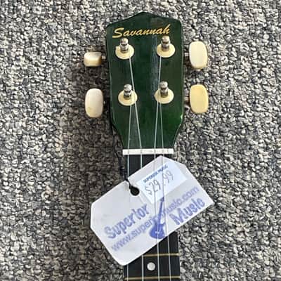 Savannah Soprano Ukulele - Green, Used. image 4