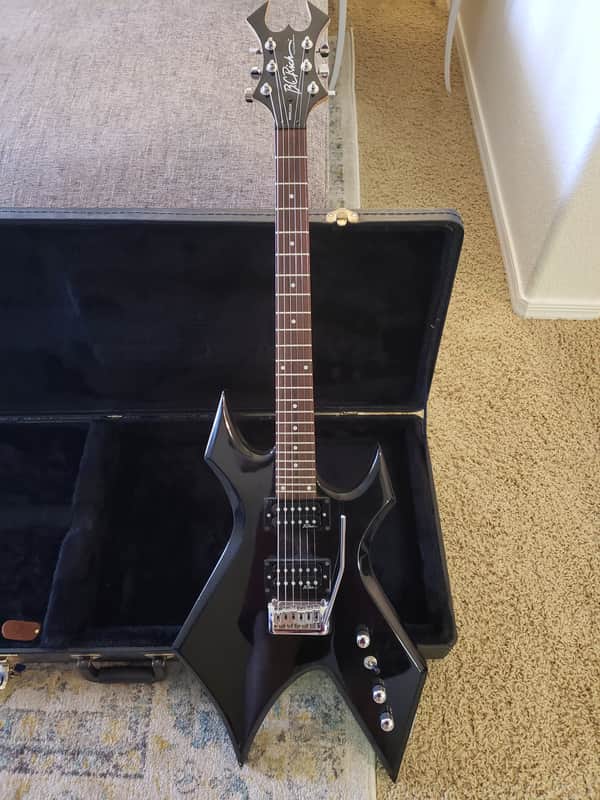 B.C. Rich Warlock 2001 Platinum Series Gloss Black imagen 1