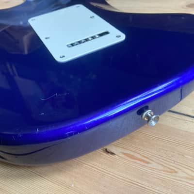 Fender Stratocaster Standard Electric Guitar Body Mexico Strat Blue 1998 image 13
