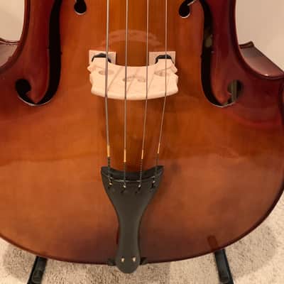 Christopher 3/4 Hybrid Bass DB303T with Steiner Brazilwood Bow and Meisel MBS Stand image 4