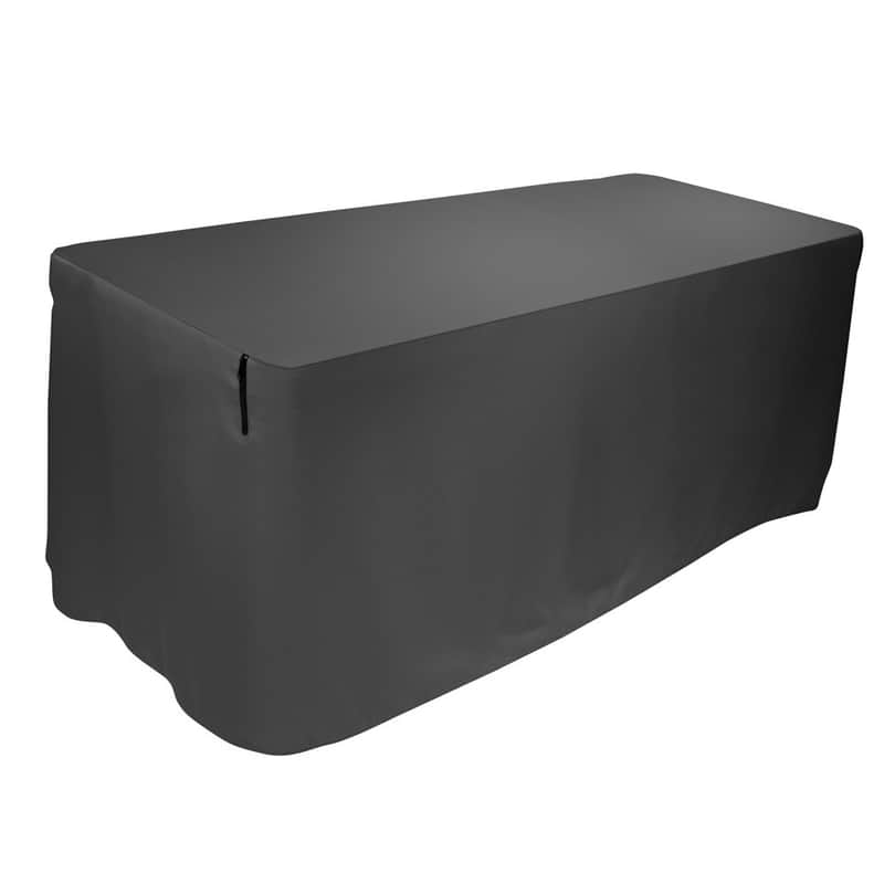 Mint Ultimate Support DJ Wedding Banquet Trade Show Event BLACK Table Cover 8FT + Bag image 1
