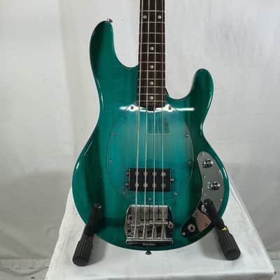 Ernie Ball Music Man 2EQ Stingray Bass 1988 - Teal/Green/Blue - w/ Hard Case image 1