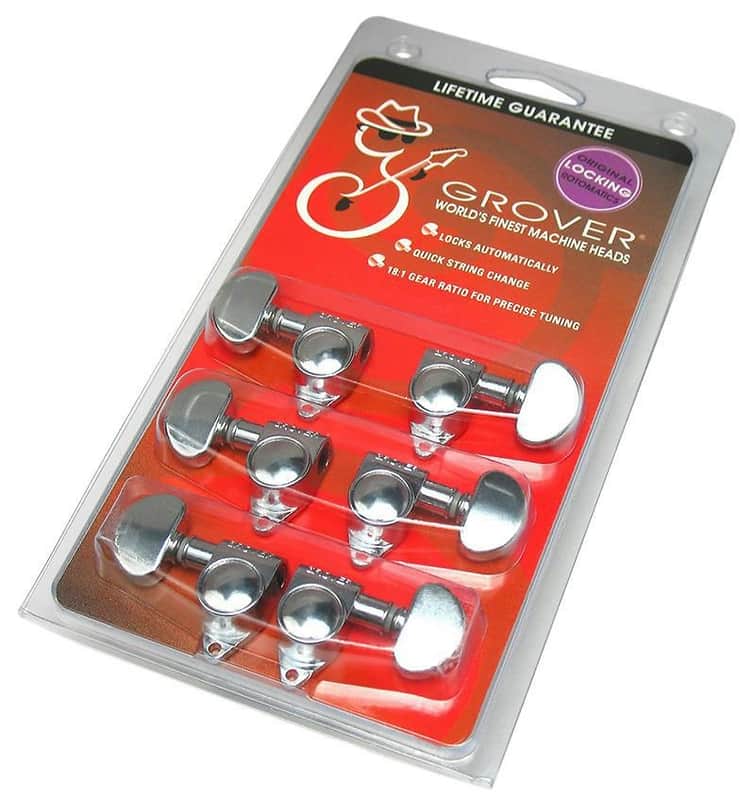 Grover 106C Self-Locking Rotomatic 3+3 Tuning Machines 18:1 Ratio image 1