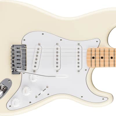 2025 Fender Standard Stratocaster Maple Fingerboard White Pickguard Olympic White image 1