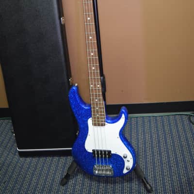 G&L Kiloton 2016 Blue Metal Flake 4-String Bass Guitar USA Made w/ HSC, COA & Build Sheet image 2