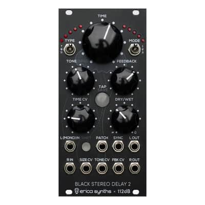 Erica Synths Black Stereo Delay 2 Module
