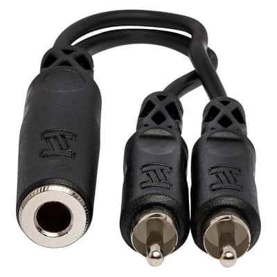HOSA YPR-131 Y Cable, 1/4 In TSF To Dual RCA image 4