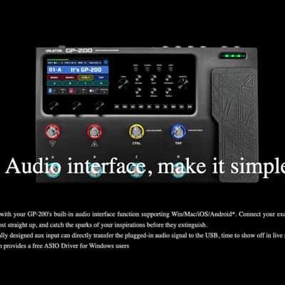 Valeton GP-200 Multi-Effects Processor Floorboard for Guitar w/ Color LCD Screen image 10