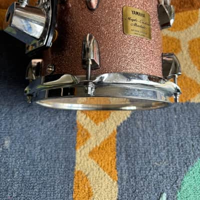 Yamaha Maple Custom Absolute 8x7 Inch Pink Champagne Sparkle Tom image 1