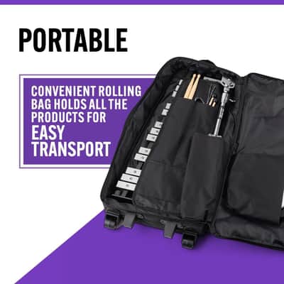 On-Stage BSK2500 Bell Kit - The Ultimate Percussion Package for Musicians, Unleash Your Creativity with Bells, Sturdy Stand, Mallets, Practice Pad and a Convenient Carrying Bag image 4