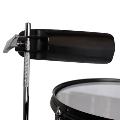 Glarry 13" & 14" Timbales Drum Set with Stand and Cowbell Black image 7