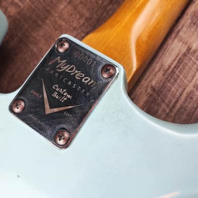 MyDream Partcaster Custom Built - Relic Sonic Blue JM Big Dipper image 11