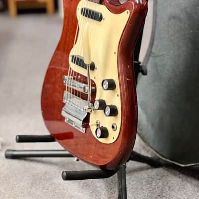 1966 Epiphone Olympic Double with Maestro Vibrola - Cherry image 5